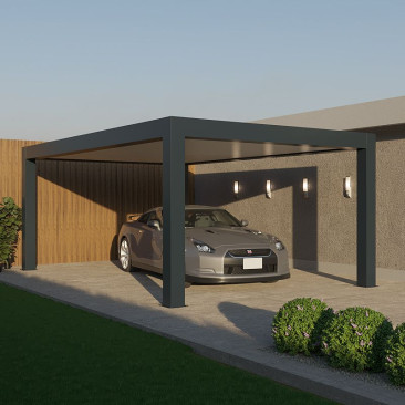 Garagem Telhado plano de...