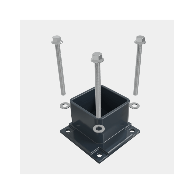 Éléments de Fixation Abri de Rangement 2 Pans