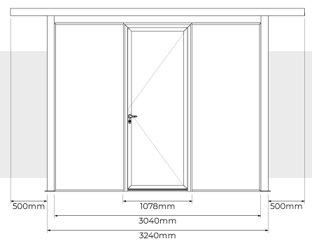 Largura Uma porta Abrigo de Arrumos Rosa 3x1