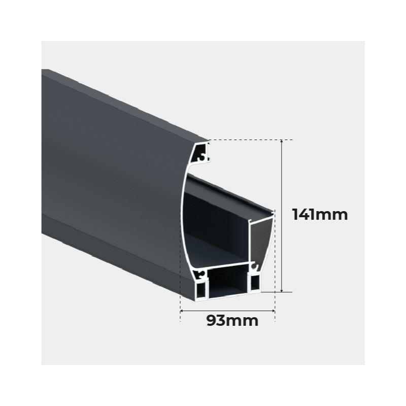 Poutre Gouttière Abri Barbecue 2x2 m Toiture Polycarbonate