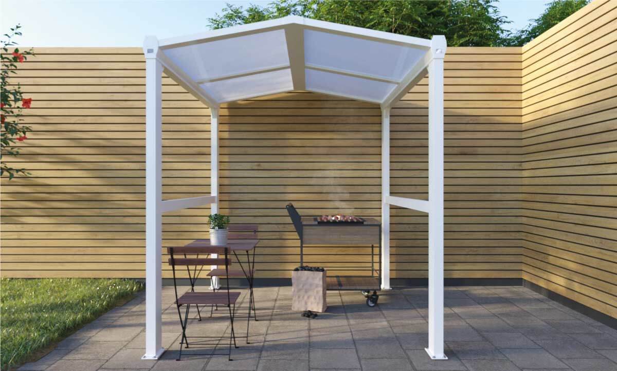 Présentation Abri Barbecue 2x2 m Toiture Polycarbonate