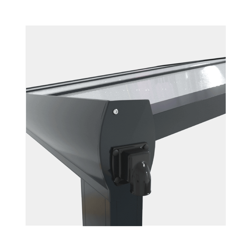 Bouchon Carport Aluminium Cintré 5x3 m