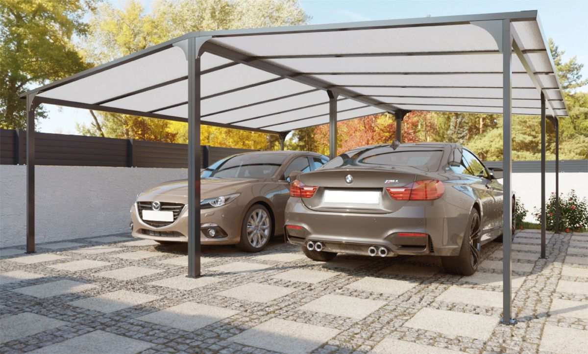 Carport Double Aluminium 6000x3000 mm