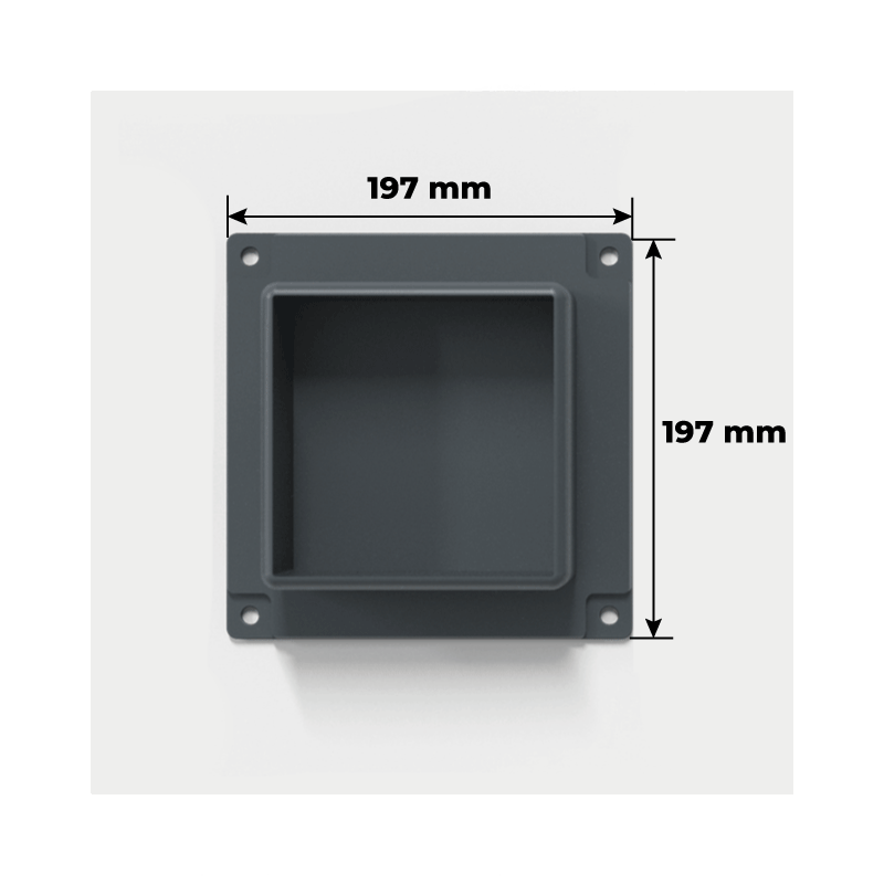 Platine Fixation Carport Aluminium Toit Plat Adossé Camping Car Design Sur Mesure