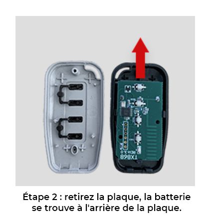 Étape 2 : Retirer la Plaque, la Batterie