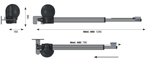 Dimensions Automatisme Tucan Portail Battant Sur Mesure