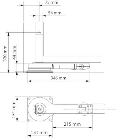 Dimensões Automatismo Nice Oltre