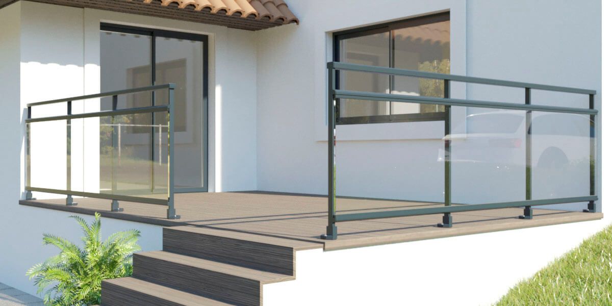 Garde Corps Aluminium Contemporain