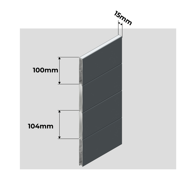 Dimensões Lames Fence STARTER Alumínio Completo