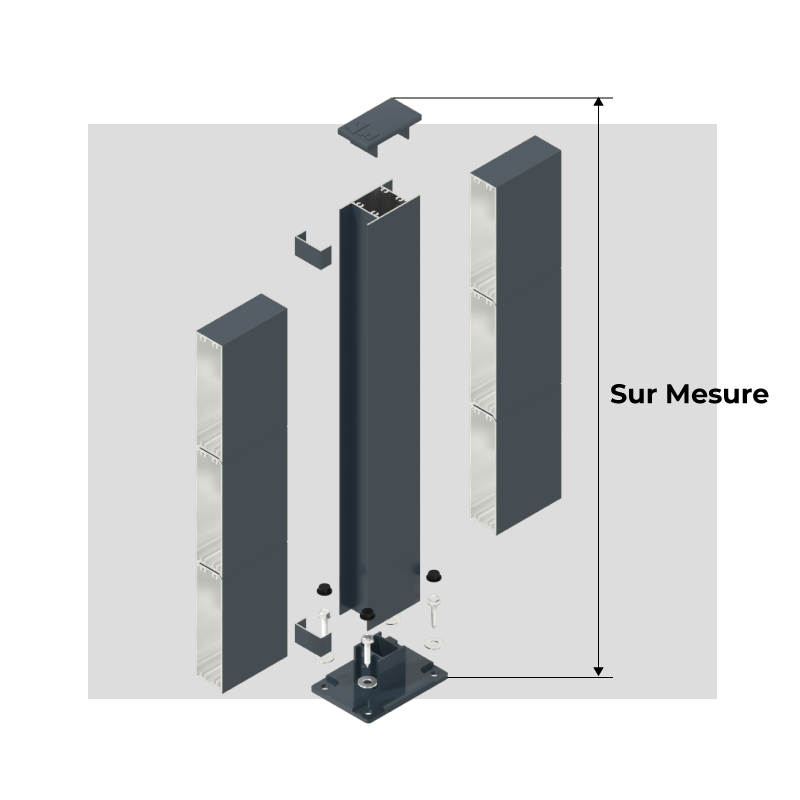 Plan de Coupe Montant et Lame