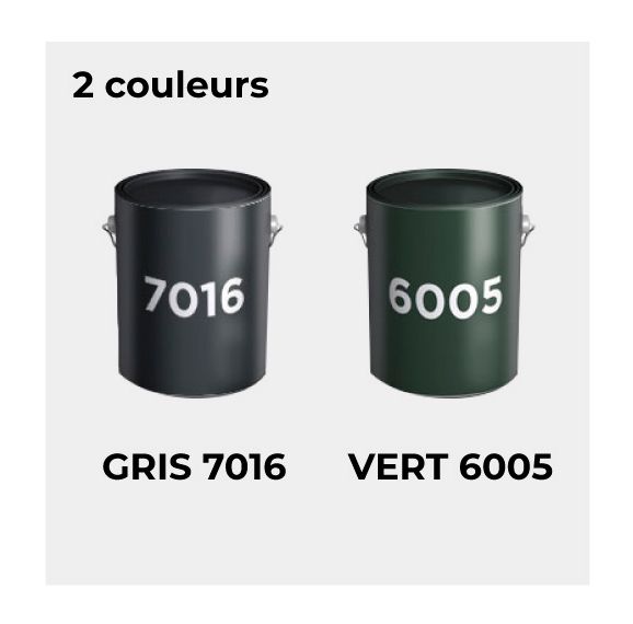 Couleurs Standard Poteau pour Grillage Rigide Soude 60x40mm