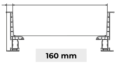 Torneira de isolamento 160 mm Janela de PVC 4 Portas