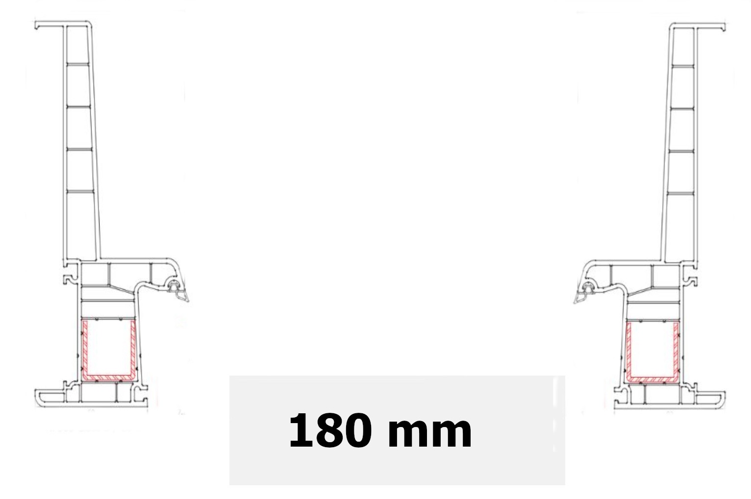 Isolamento Cônico 180mm PVC Janela 4 Portas