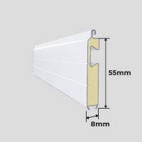 Dimensões Kit lâmina Final janela PVC com estore