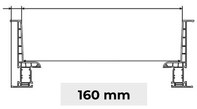 Remate de Isolamento 160 mm Porta-Janela PVC
