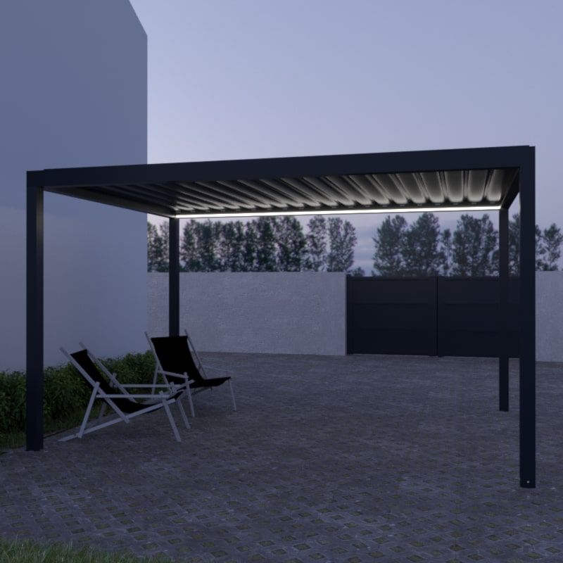 Iluminação LED Pergola Bioclimatique Starter Autoportee