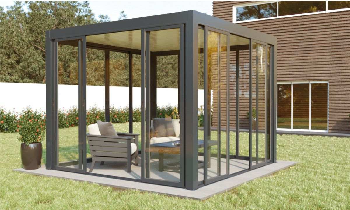 Fecho de Pérgola Telhado Plano 3000 x 3000 mm