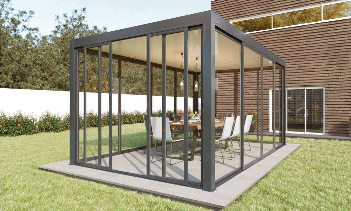 Fecho de Pérgola Telhado Plano 5000 x 3000 mm