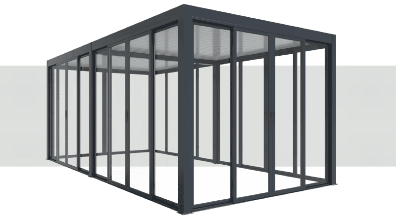 Conteúdo Fecho de Pérgola Telhado Plano 6000 x 3000 mm