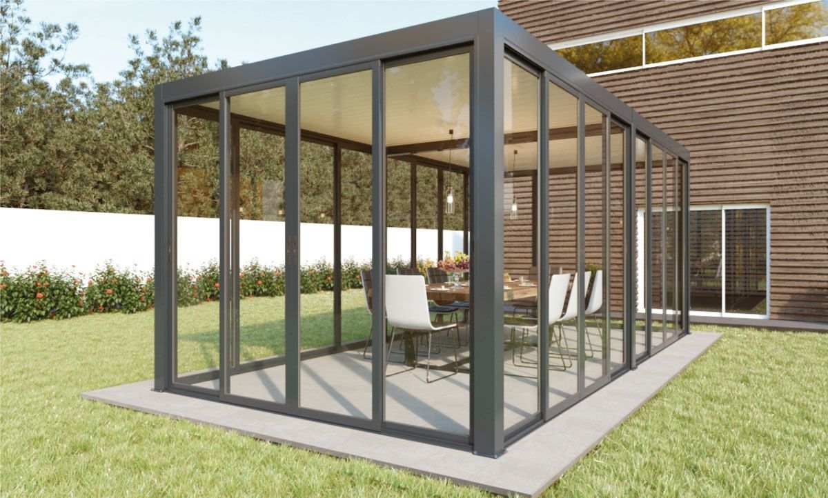 Fecho de Pérgola Telhado Plano 6000 x 3000 mm
