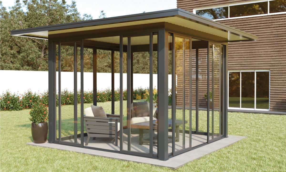 Pergolanda Telhado Plano com Rebordo 4000 x 4000 mm