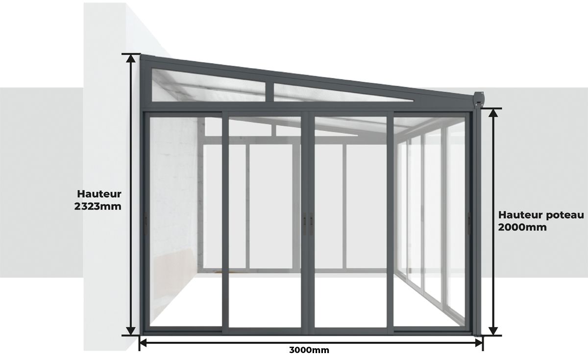 Dimensions Pergolanda Top Prix 3x3 m