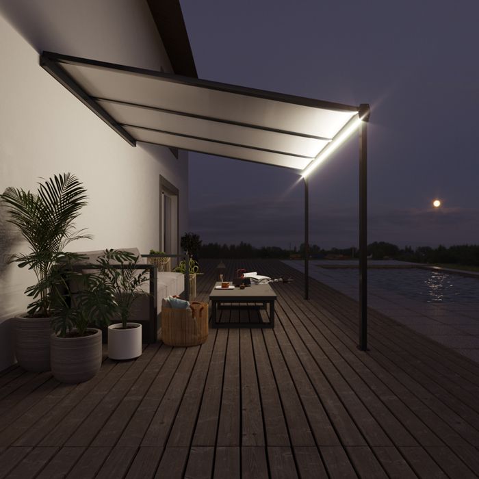 Iluminação LED Pérgola Alumínio Clássica à Medida