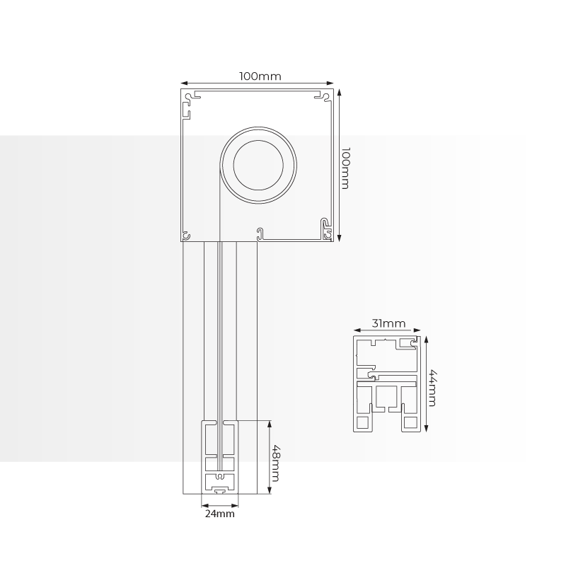Mesures Store Vertical Pergola Aluminium