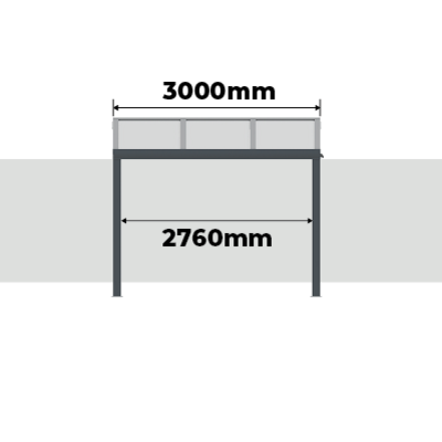 Distance Entre Poteaux Pergola Aluminium Classique Standard - Option 1