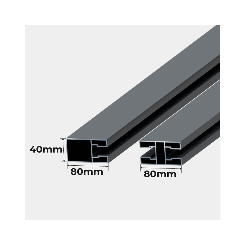 Chevrons Pergola Polycarbonate Aluminium Grandlux