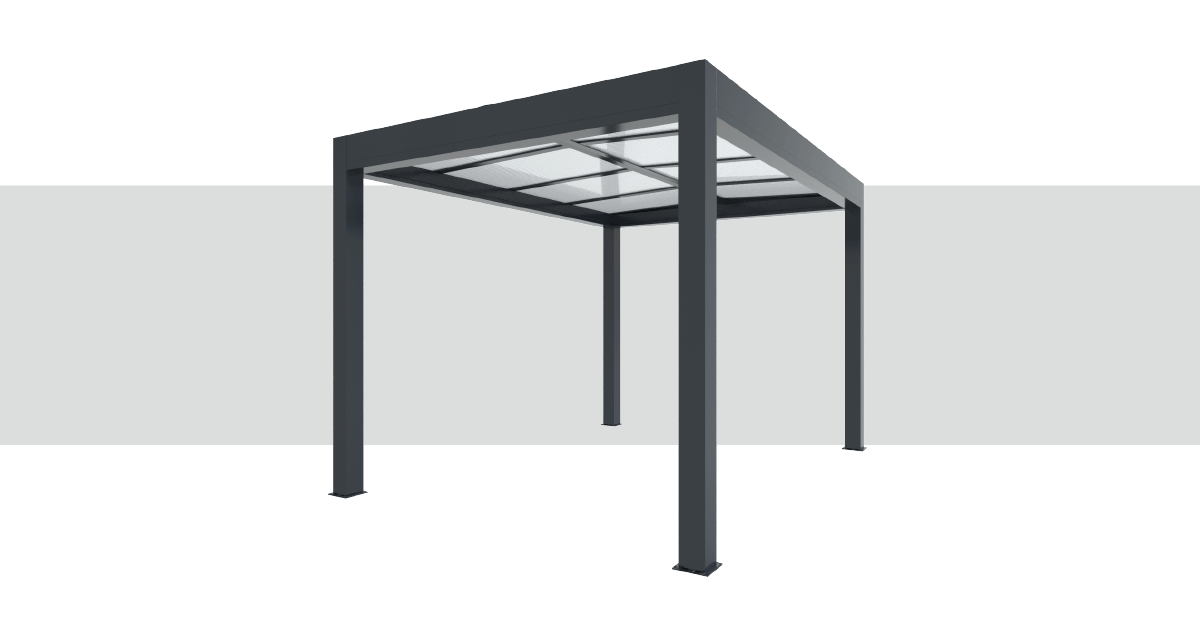 Fournitures Pergola Polycarbonate Aluminium Grandlux
