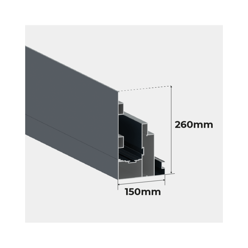Poutre Gouttière Pergola Polycarbonate Aluminium Grandlux