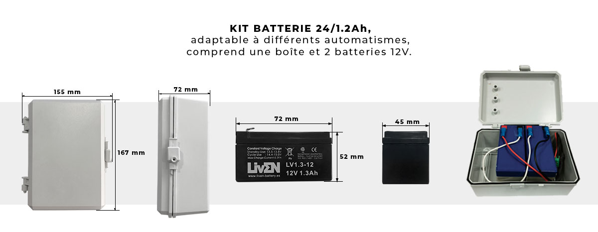 Kit de Bateria de Automação Sirius