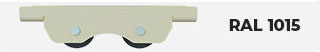 Couleur RAL 1015 Galet Portail Coulissant Sur Mesure
