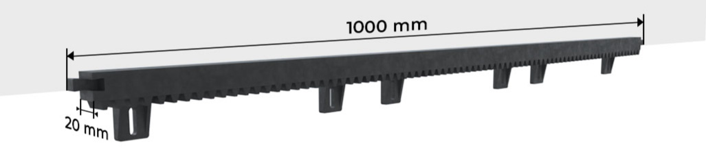 Dimensions Crémaillère Portail Coulissant Sur Mesure