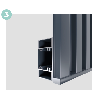 Traverse Inférieure Portail label Coulissant Sur Mesure