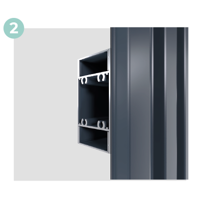 Traverse Intermédiaire Portail Label Coulissant Sur Mesure