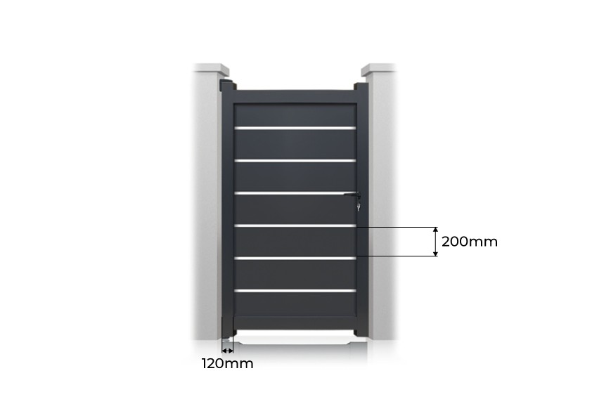 Portillon Dallas Sur Mesure mesures