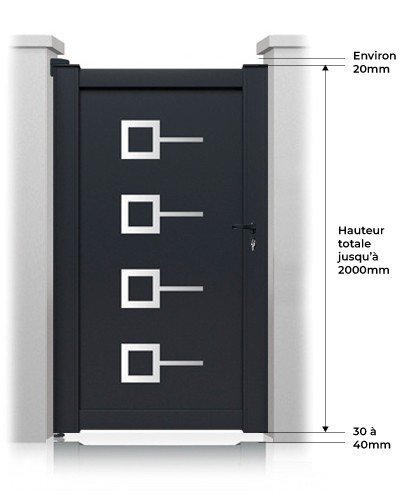 Portillon Decornox Sur Mesure hauteur