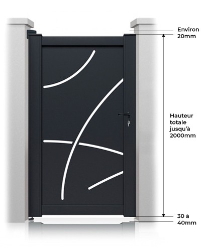 Portillon Hollywood Sur Mesure hauteur