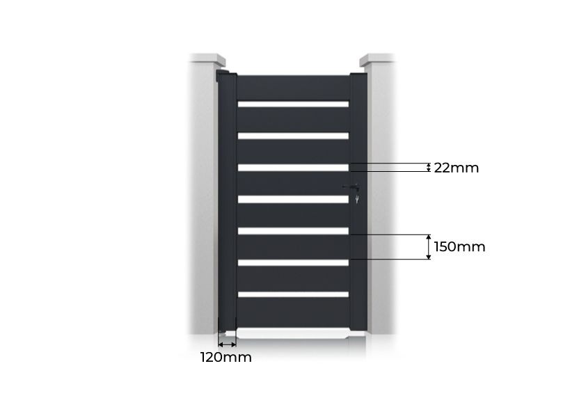Portillon Miami Sur Mesure mesures