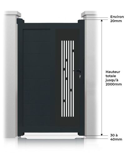 Portillon Perso+ Sur Mesure hauteur