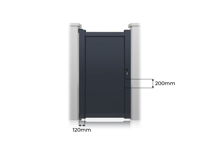 Portillon San Diego Sur Mesure mesures