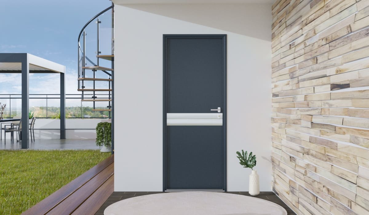 Porte d'Entrée en Aluminium Sur Mesure Açores Alunox - Image 2