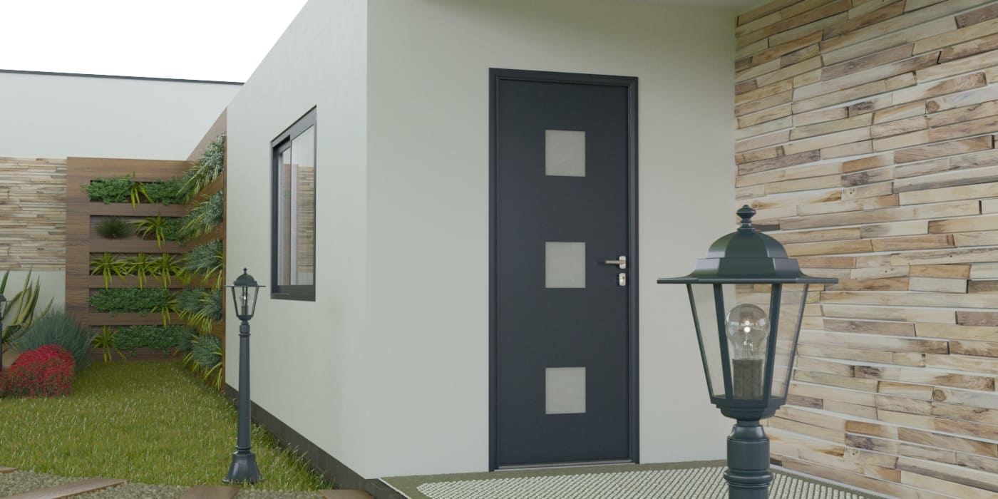 Porte d'Entrée en Aluminium Sur Mesure Andros - Image 1