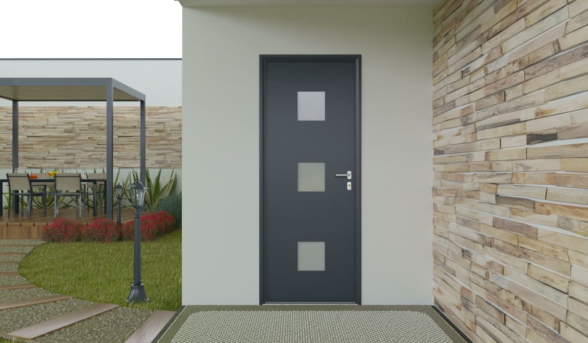 Porte d'Entrée en Aluminium Sur Mesure Andros - Image 2