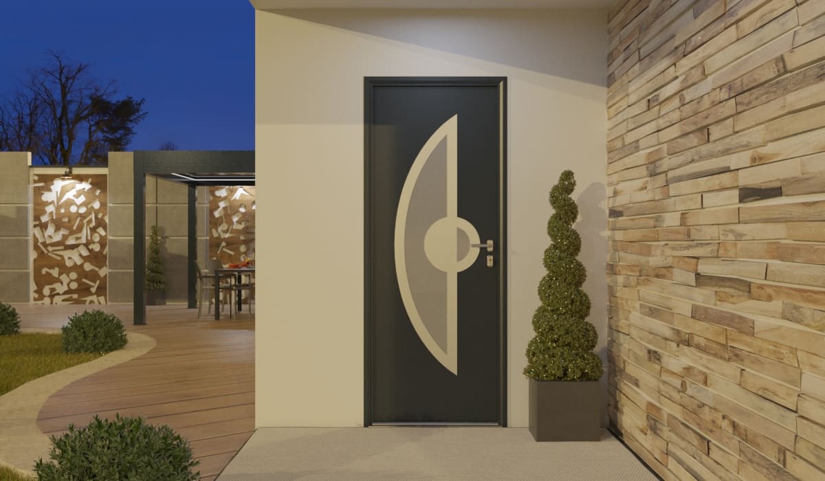 Porte d'Entrée en Aluminium Sur Mesure Asinara Alunox - Image 2