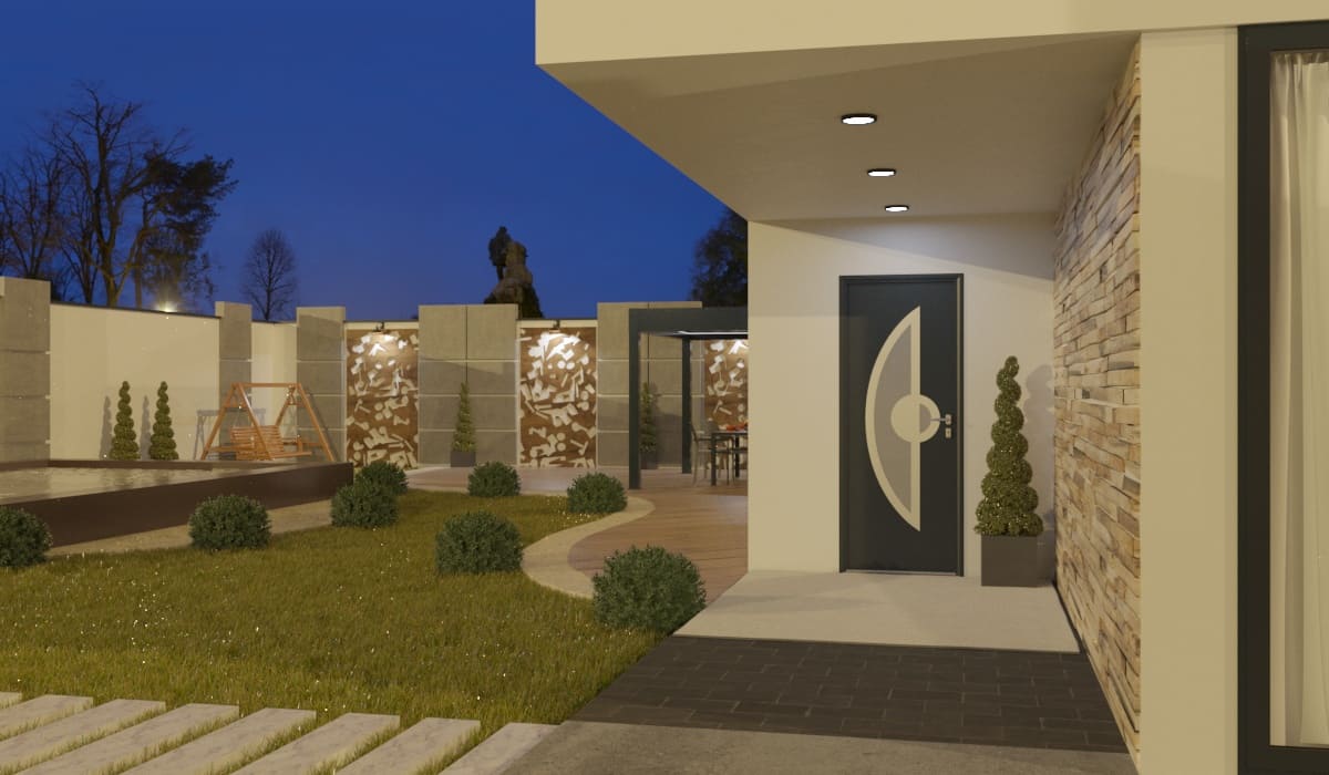 Porte d'Entrée en Aluminium Sur Mesure Asinara Alunox - Image 3