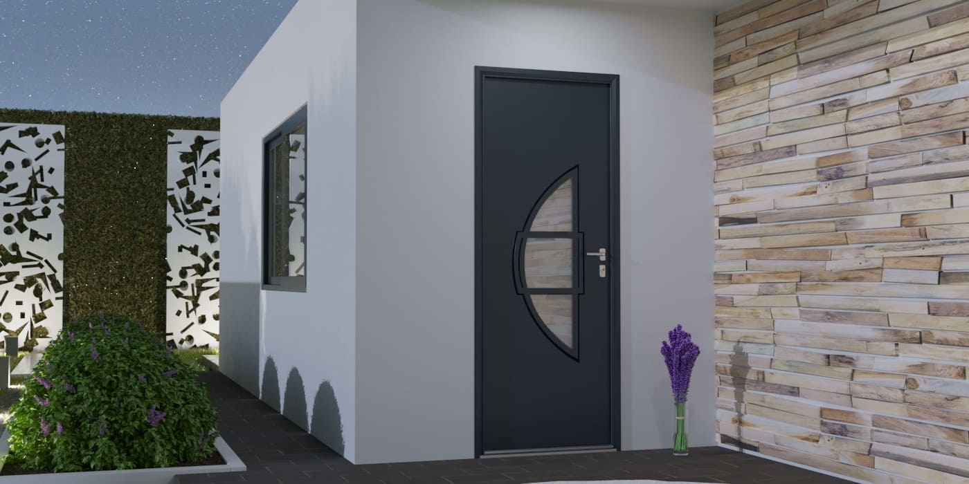 Porte d'Entrée en Aluminium Sur Mesure Cabrera - Image 1