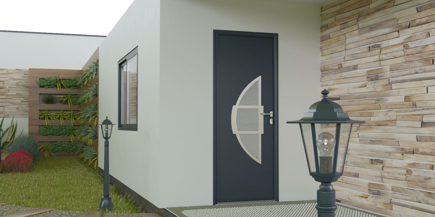 Porte d'Entrée en Aluminium Sur Mesure Cabrera Alunox - Image 1